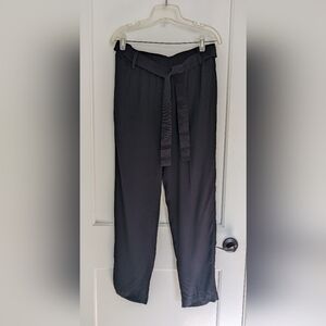 NWT Moncler Navy Tie Waist pants Lightweight Minimalist Designer Size 46 US 6